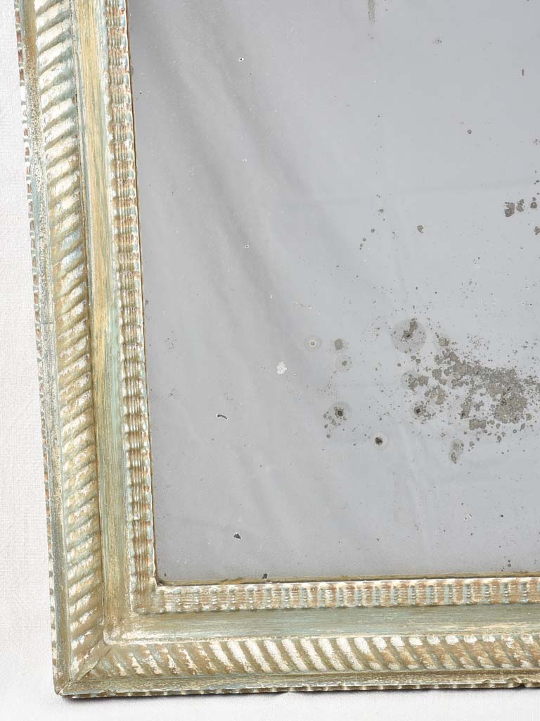19th century mirror with green / blue patina 41" x 29¼"