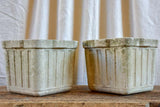 Pair of small square Willy Guhl garden planters
