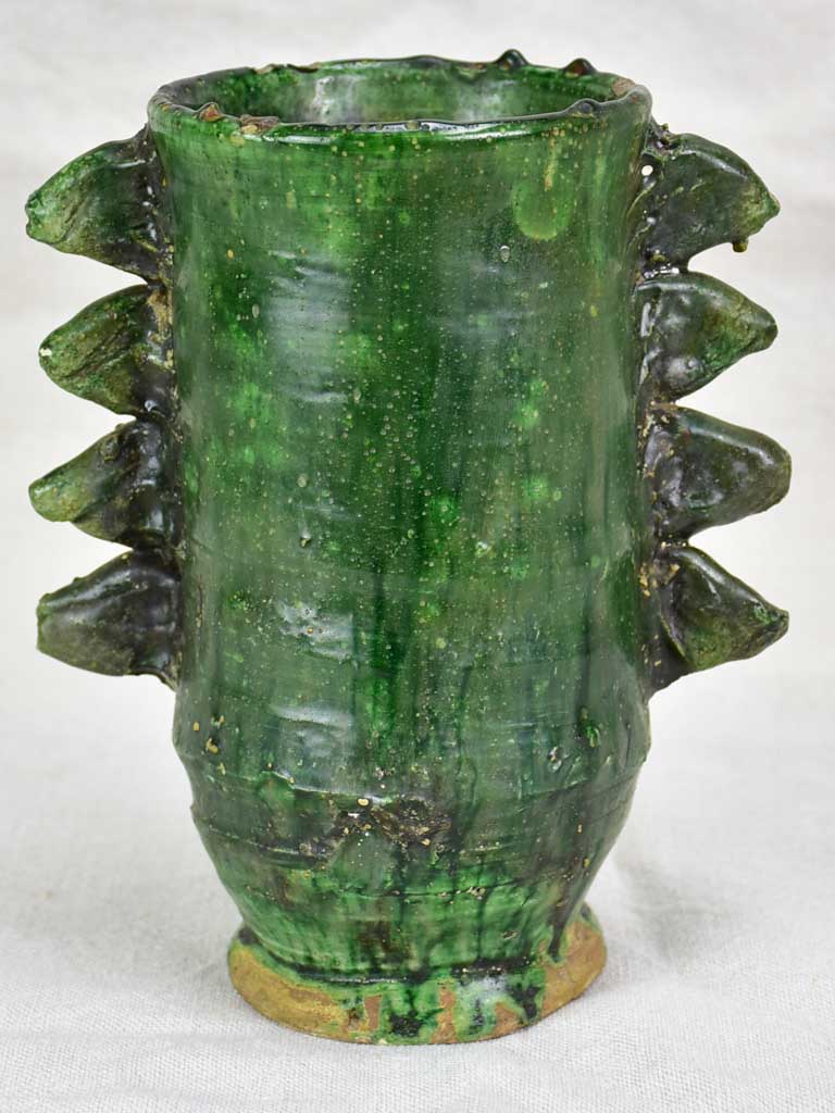 Vintage French vase with spikes 8¾"