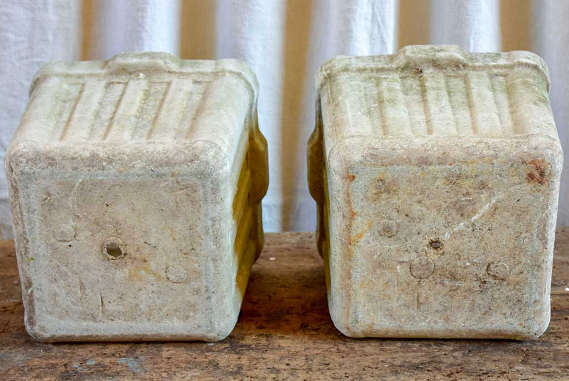 Pair of small square Willy Guhl garden planters