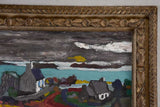 Brittany seascape by an Unknown artist oil on cardboard - circa 1900's - 25¼" x 30¾"
