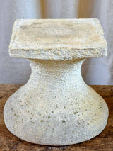 Square vintage garden planter on pedestal