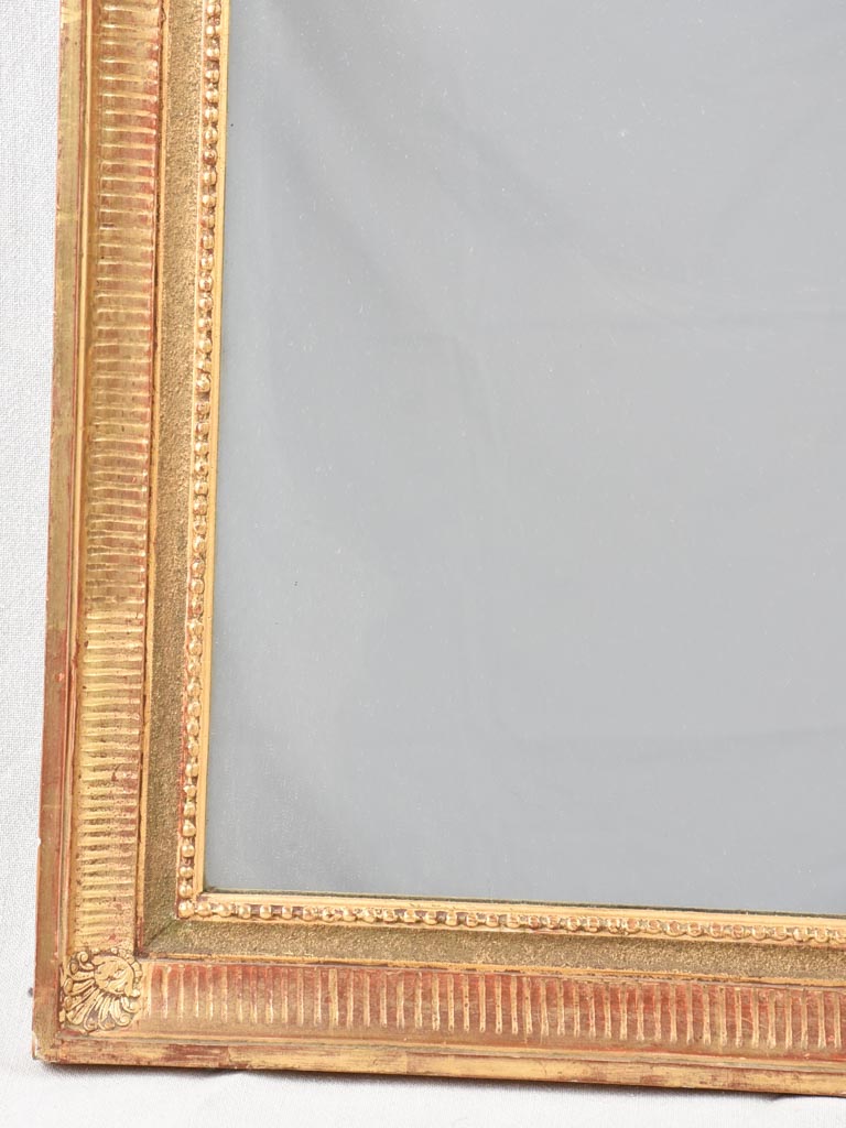 Louis XVI style gilded mirror 41" x 24½"