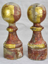 Pair of 18th century gilt boiserie elements 13¾"