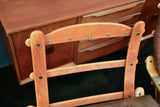 Pair of G mobel armchairs and foot rest