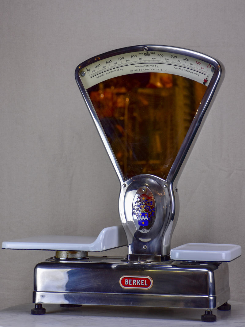 Mirrored Berkel shop scales from the 1960's