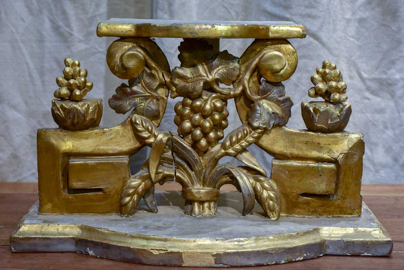 19th Century church pedestal - gilt-wood