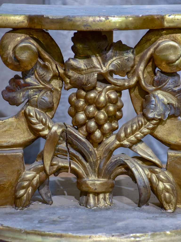 19th Century church pedestal - gilt-wood