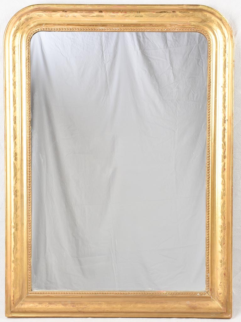 Louis Philippe mirror with gilded frame 30¼" x 24"