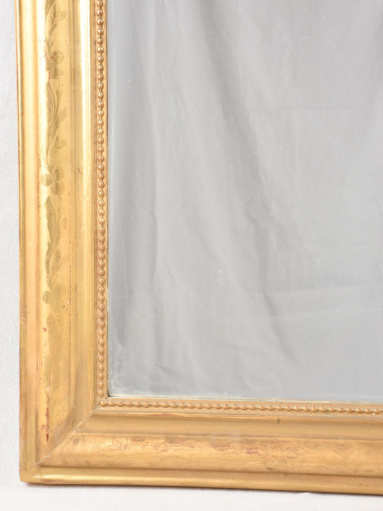 Gilded antique Louis Philippe mirror 45¼" x 33"