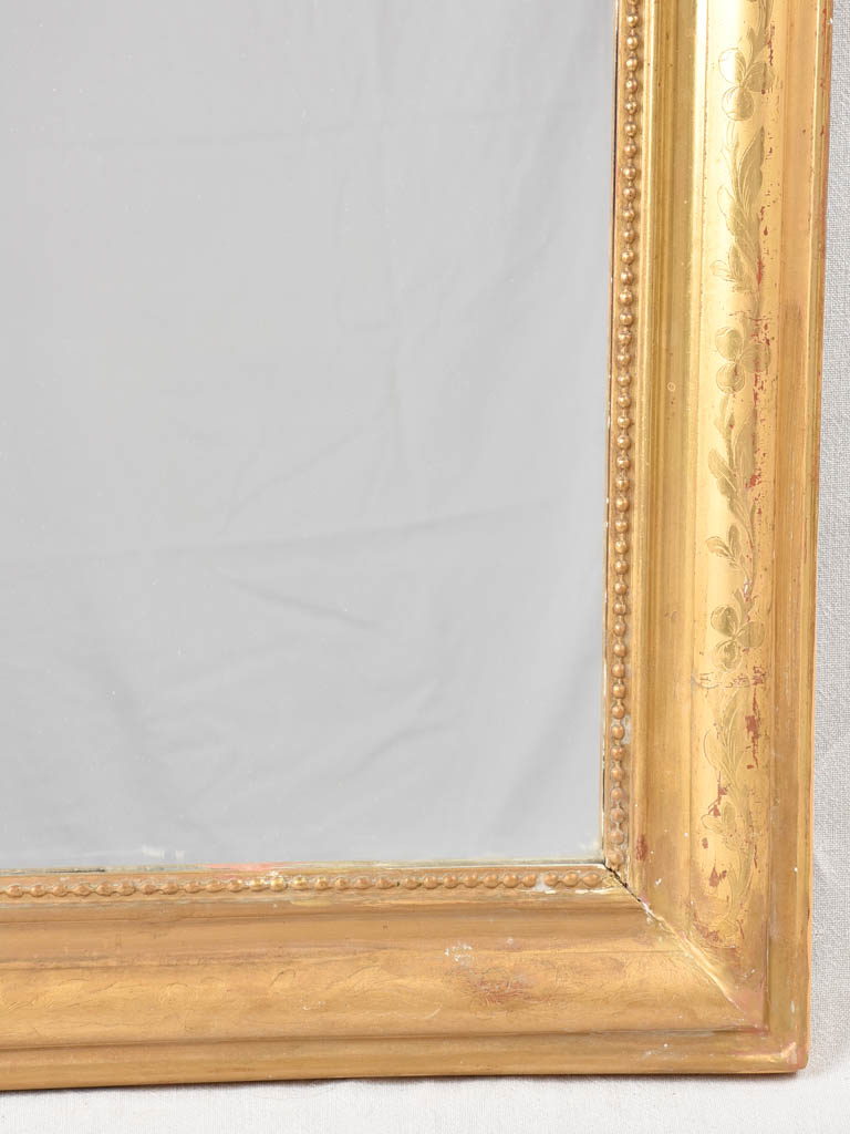 Louis Philippe mirror with gilded frame 30¼" x 24"
