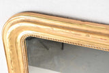 Louis Philippe mirror with gilded frame 30¼" x 24"