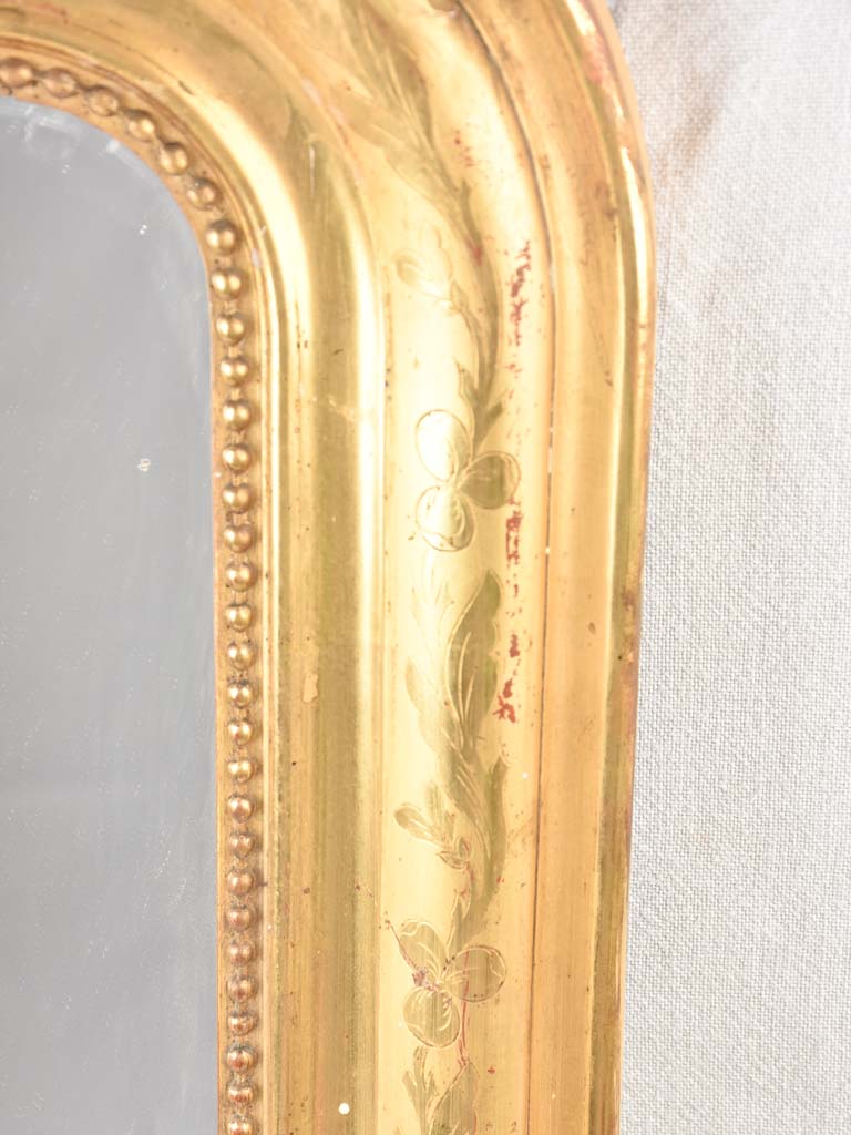 Louis Philippe mirror with gilded frame 30¼" x 24"