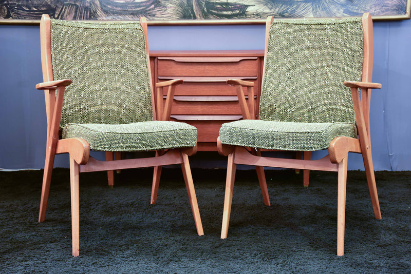 Pair of vintage Scandinavian armchairs