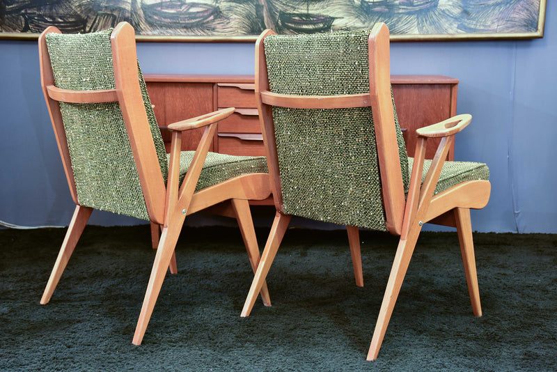 Pair of vintage Scandinavian armchairs