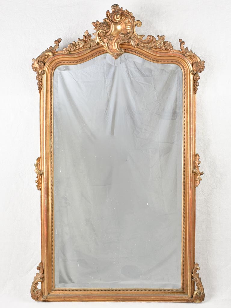 Large Louis XV gilded mirror 58" x 34¾"