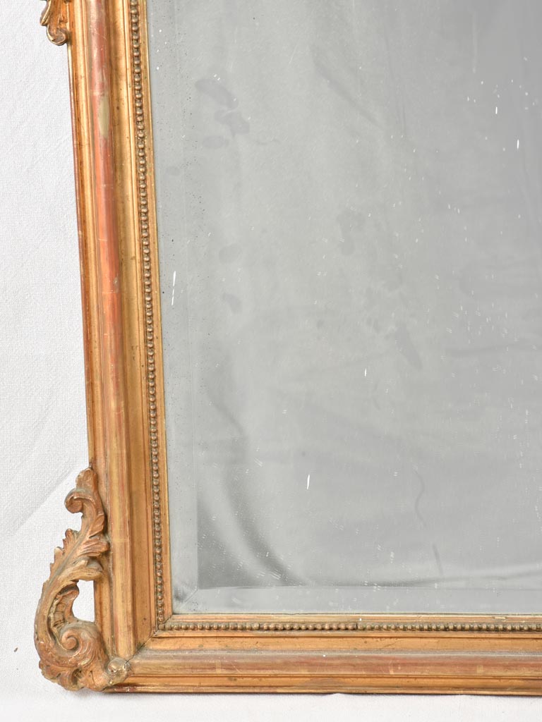 Large Louis XV gilded mirror 58" x 34¾"