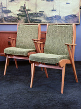 Pair of vintage Scandinavian armchairs