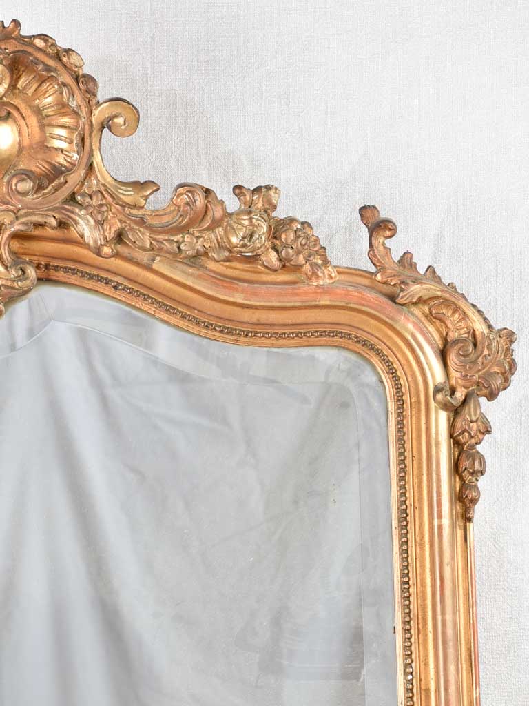 Large Louis XV gilded mirror 58" x 34¾"