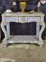 19th Century French console with marble top