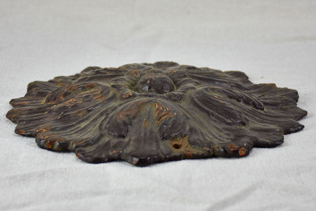 19th century cast iron rose 10¾"