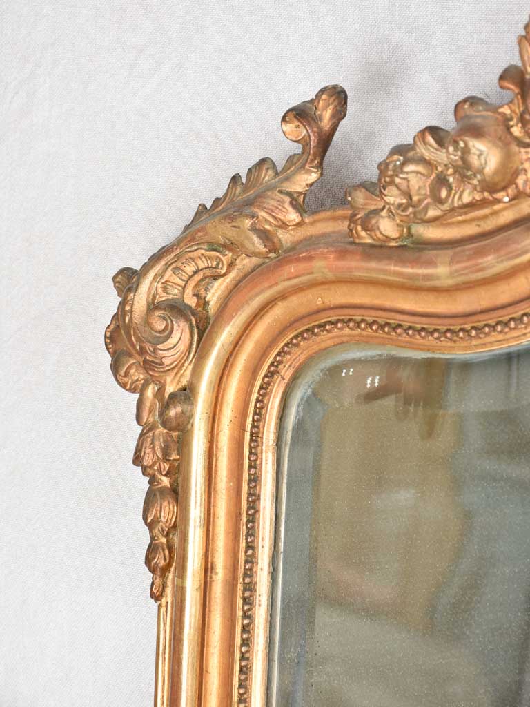 Large Louis XV gilded mirror 58" x 34¾"