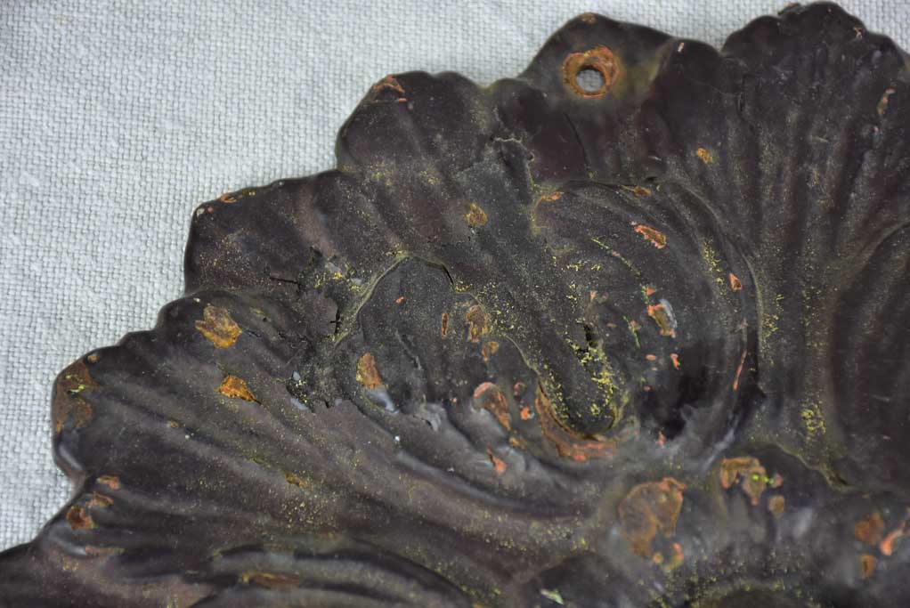 19th century cast iron rose 10¾"
