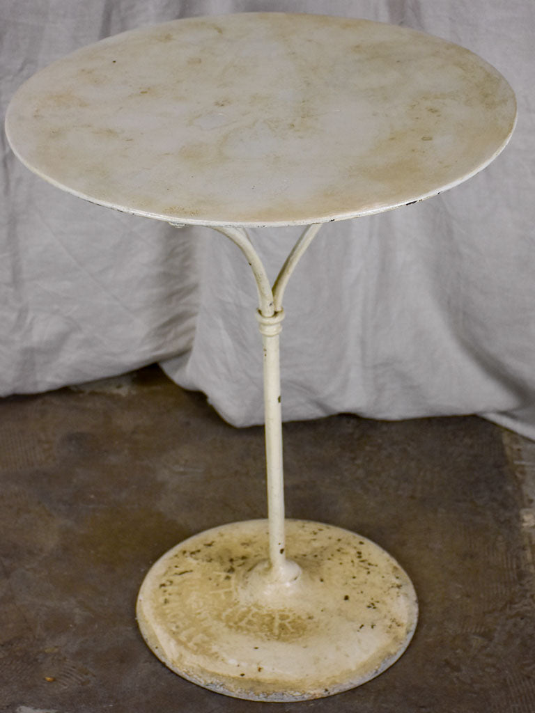 Beige Art Deco French bistro table - Ruffier Grenoble