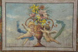 Antique painting of angels on canvas 29¼" x 36½"