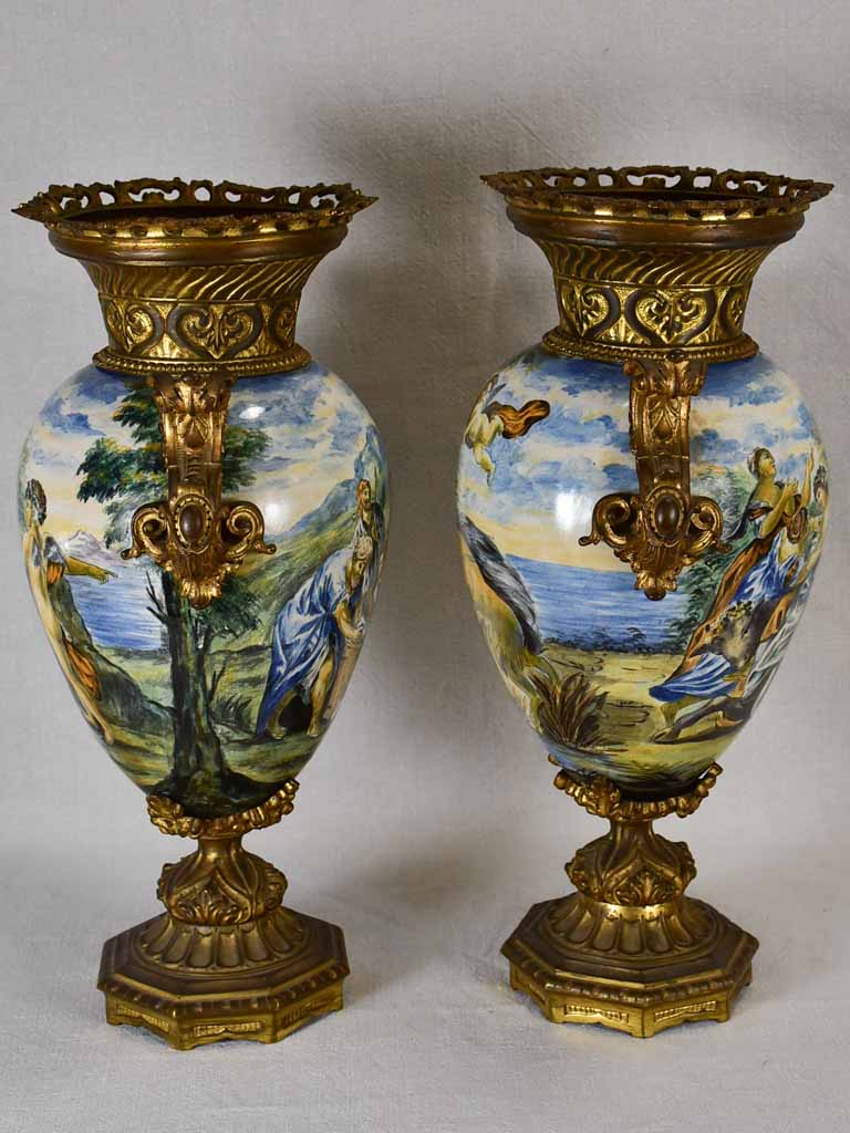 Elegant Italian Gilt Bronze Lamps