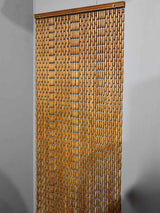 1970's French wooden bead curtain 29½" x 112¼"