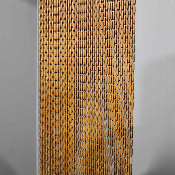 1970 S French Wooden Bead Curtain 29½ X 112¼ Chez Pluie