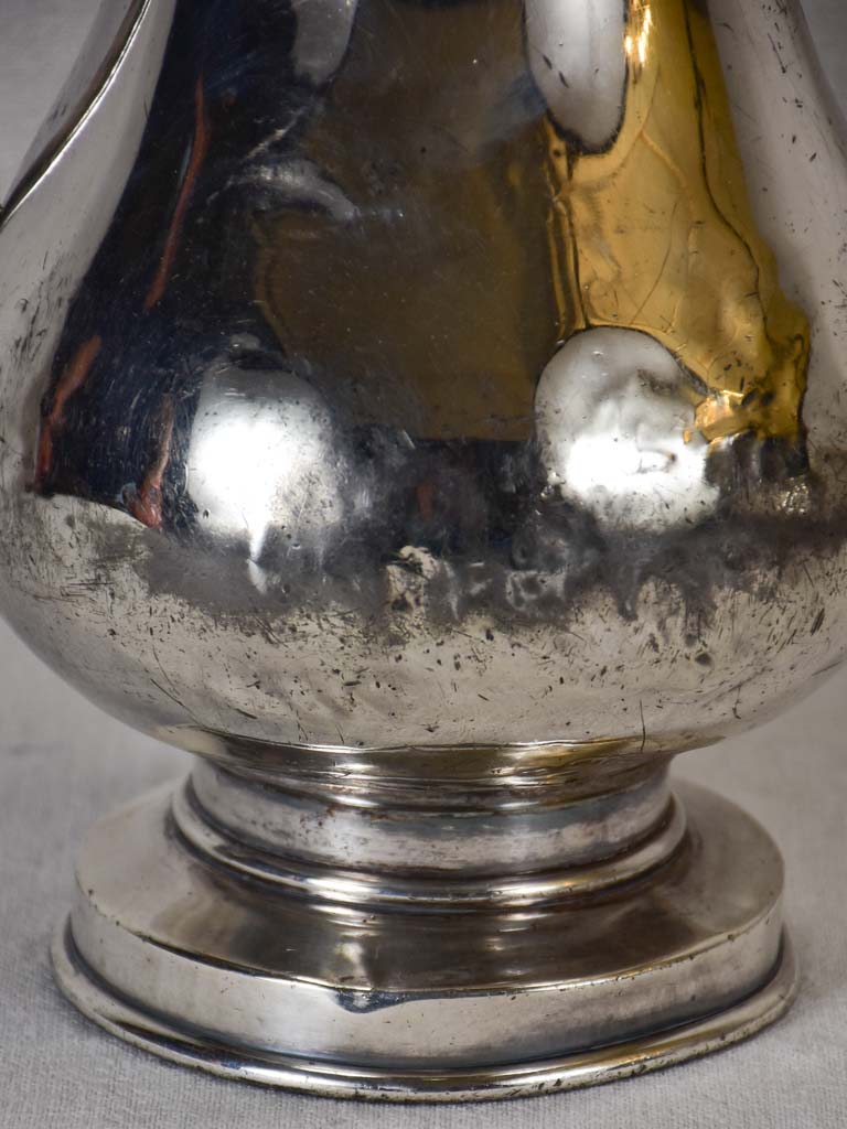 Large 19th-century English silver plated wash bowl and water pitcher