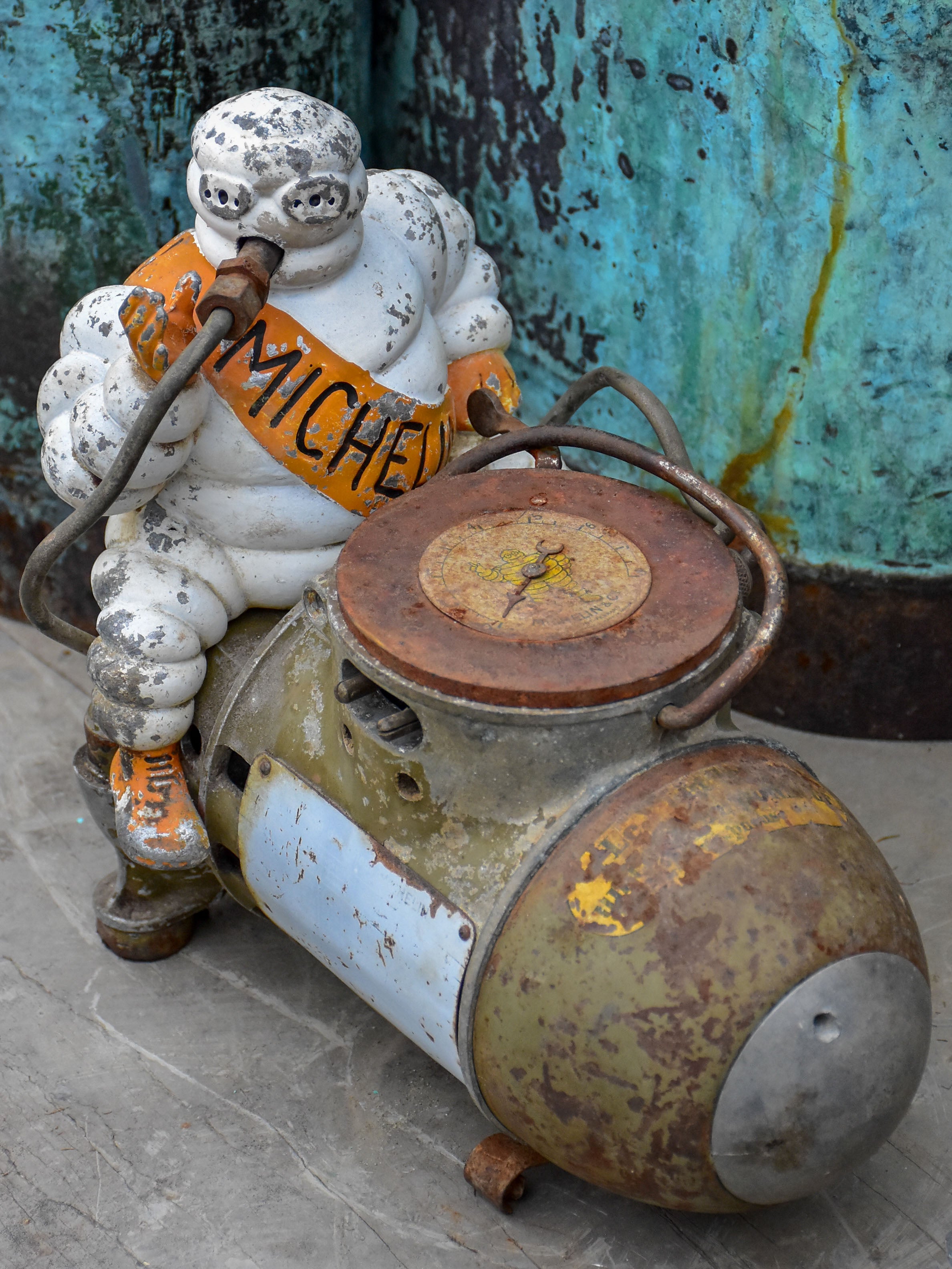 Michellan Man Compressor Michelin man air compressor - 1930's – Chez Pluie