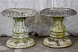 Pair of mid century French garden pedestals / stools