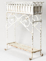 Early 20th-century French iron and zinc pot plant stand