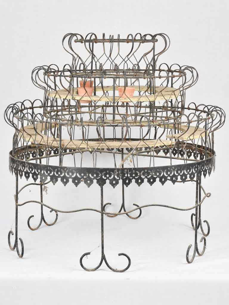 Two tier round plant stand 44½"