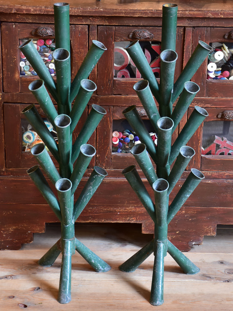 Pair of antique French florist flower stands