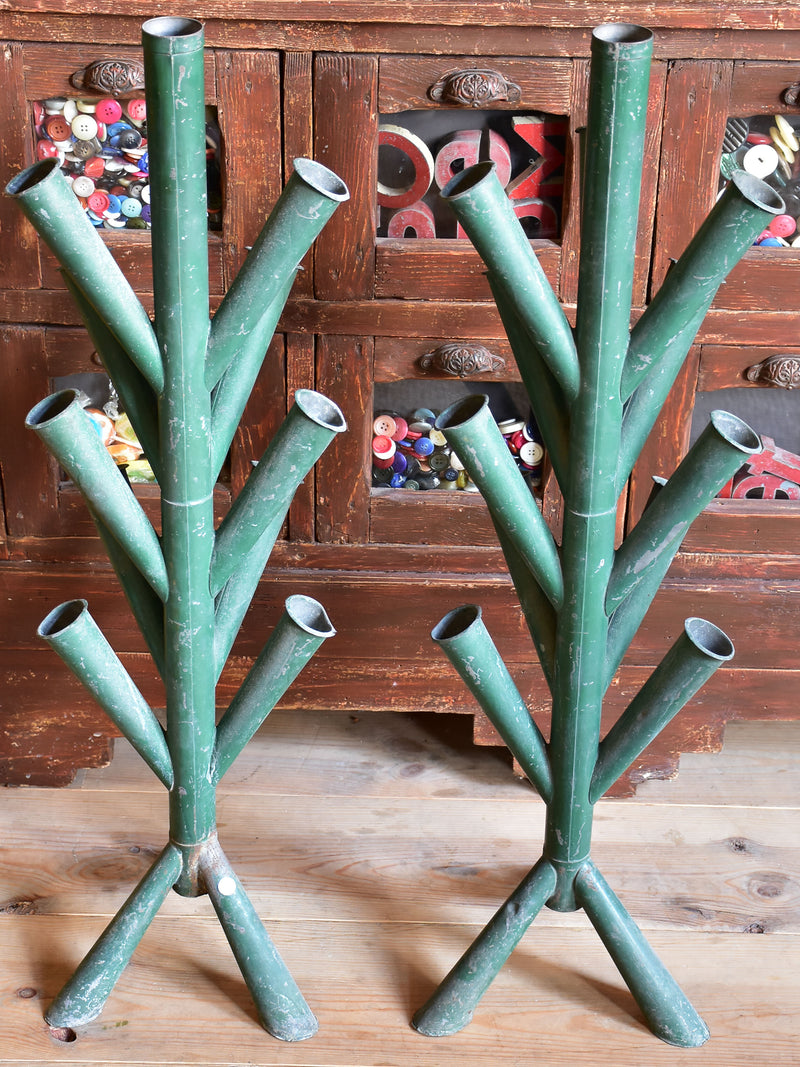 Pair of antique French florist flower stands
