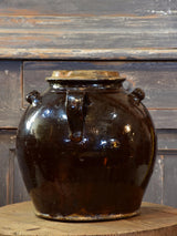 Early 19th century glazed terracotta water pitcher