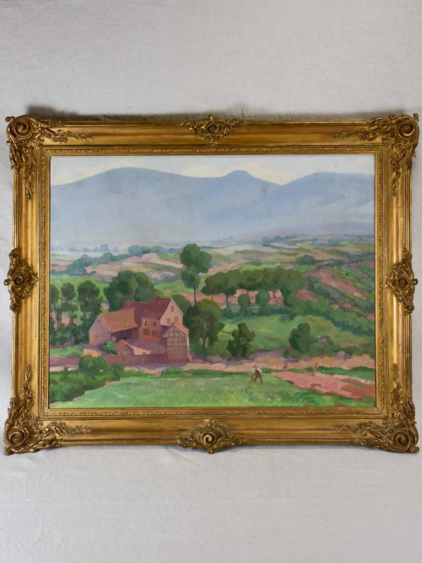Vintage Paul Ledoux oil landscape painting