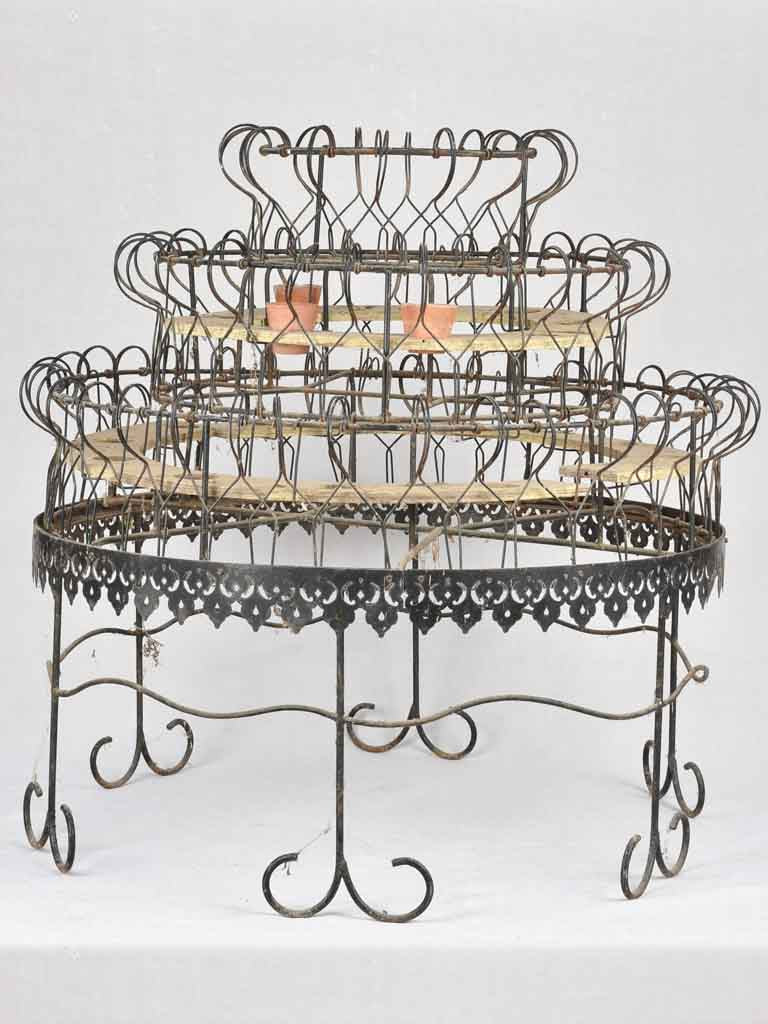 Two tier round plant stand 44½"