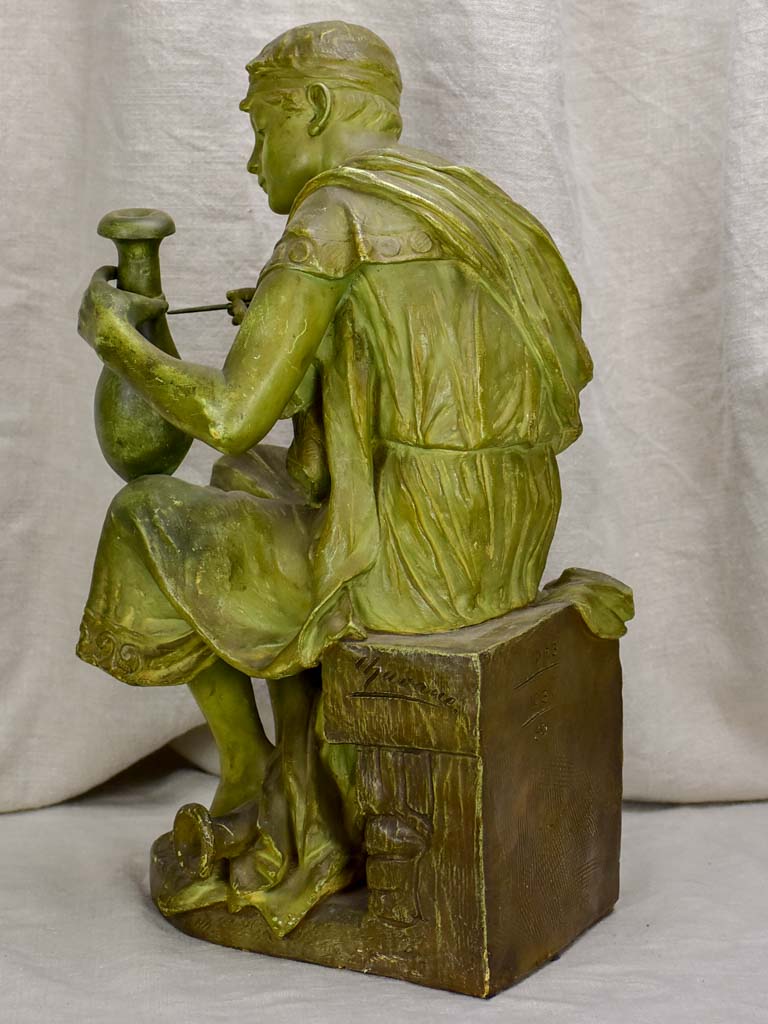 French terracotta statue