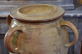 Antique French earthenware pot with lid – early 1900’s
