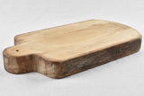 Mid century French cutting board, puzzle piece shaped - sanded 19¼ x 9¾""