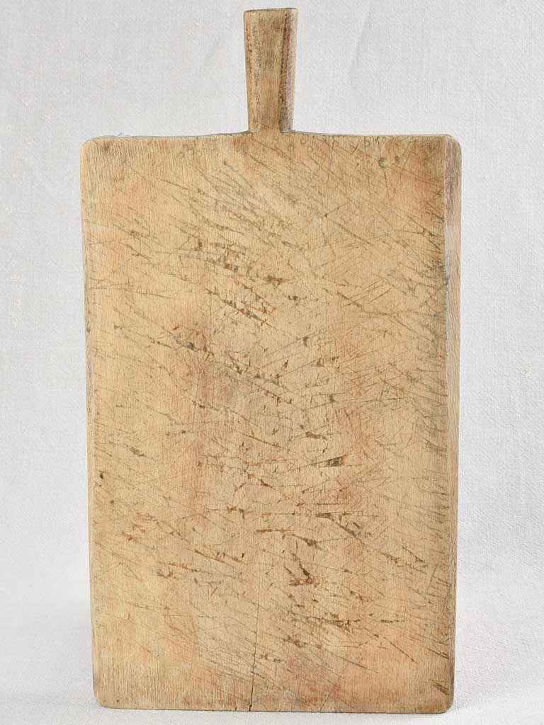 Antique rectangular French cutting board - blond wood 19" x 9¾"