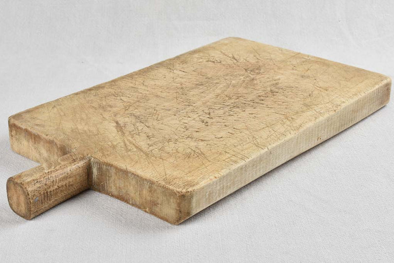 Antique rectangular French cutting board - blond wood 19" x 9¾"