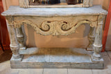 French console with white patina