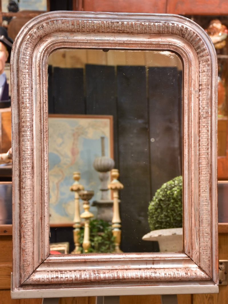 Silver framed Louis Philippe mirror - 1840's