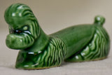 Set of twelve mid century knife rests - green poodles